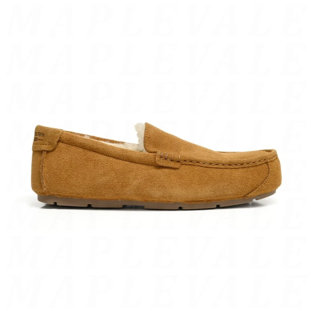 Koolaburra by Ugg Tipton Suede Slippers Men's Sz 10 Chestnut Brown 1105893 NIB